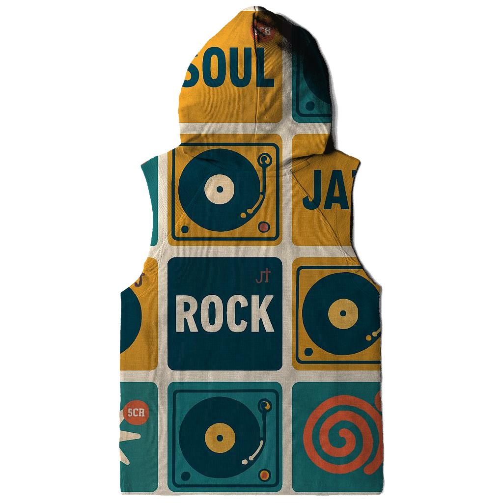 Seventies Record Shop Grid hoodie styles