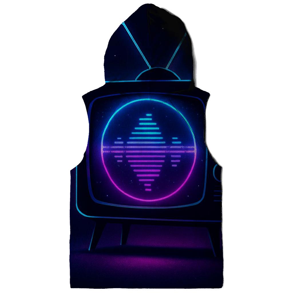 Neon Broadcast Portal pullover hoodies