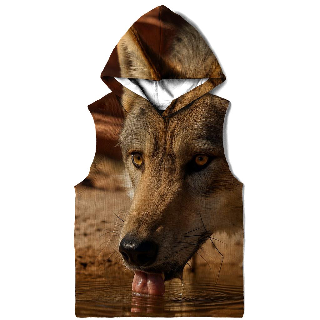 Desert Canyon Waterhole Standoff lightweight hoodies
