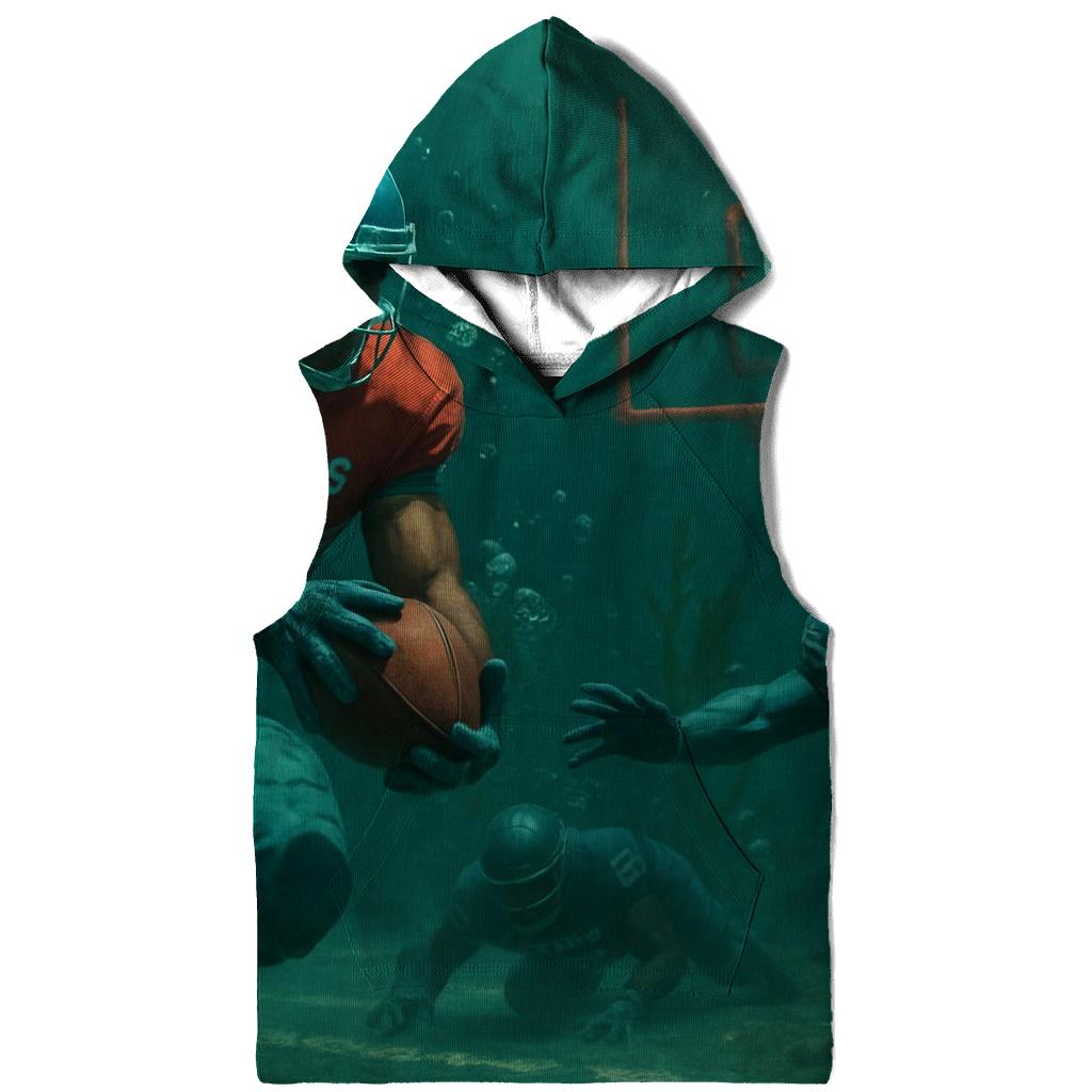 Underwater Kelp Stadium Tackle Battle embroidered hoodies