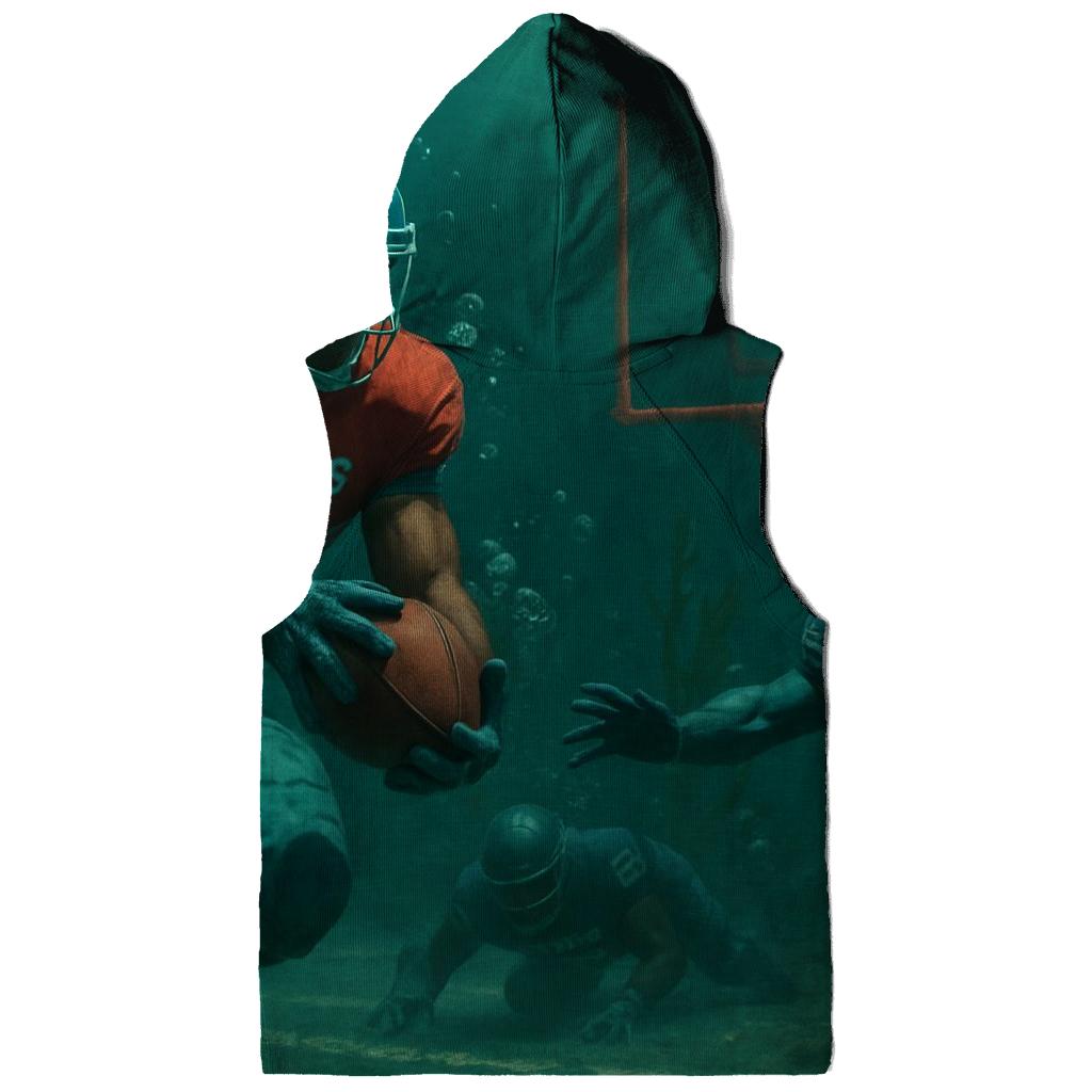 Underwater Kelp Stadium Tackle Battle embroidered hoodies