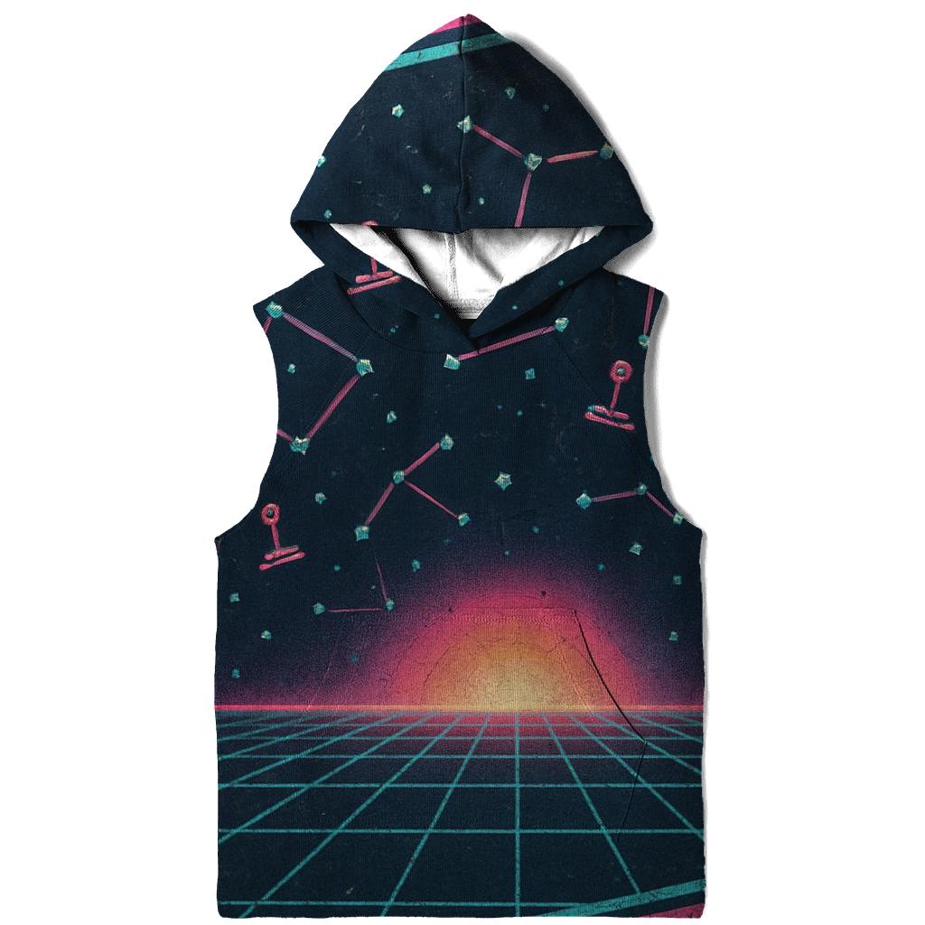 Retro Eighties Arcade Star Map Cabinet Art hoodie designs