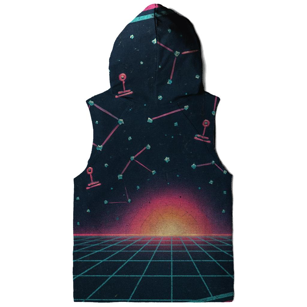Retro Eighties Arcade Star Map Cabinet Art hoodie designs