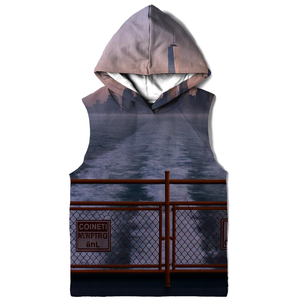 Staten Island Ferry Wake At Dawn Facing Lower Manhattan graphic hoodies