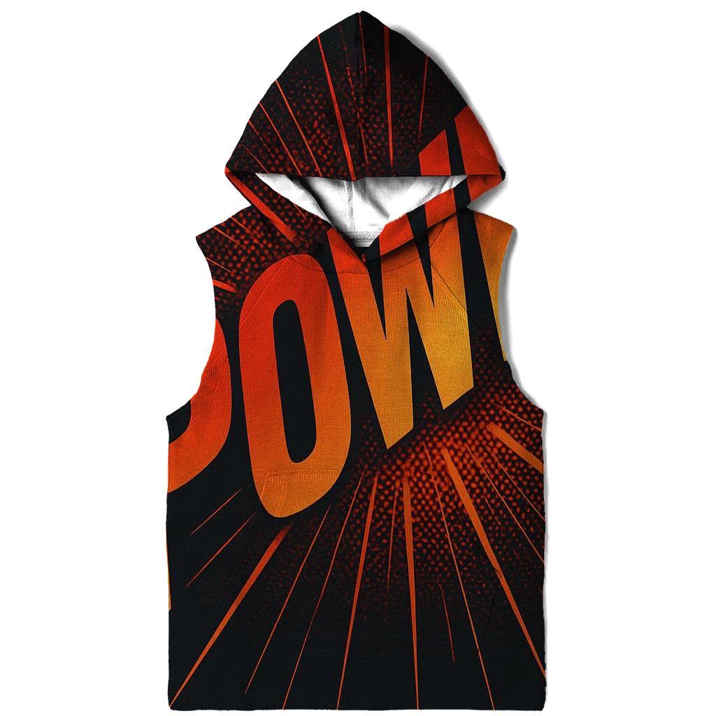 Solar Flare Typography Burst hoodie trends