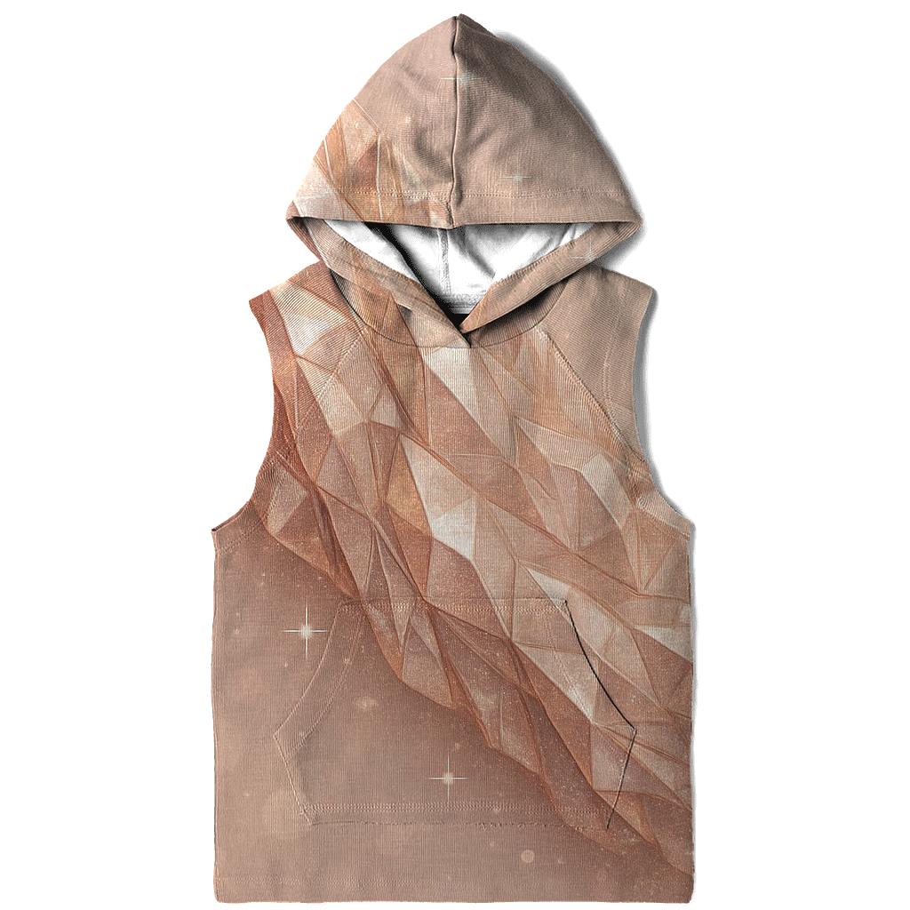 Rose Gold Crystal Veil zip-up hoodies