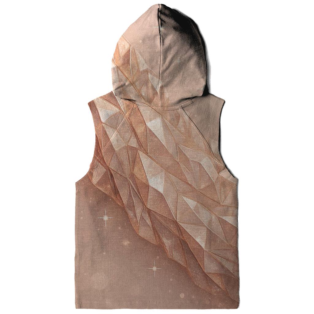 Rose Gold Crystal Veil zip-up hoodies