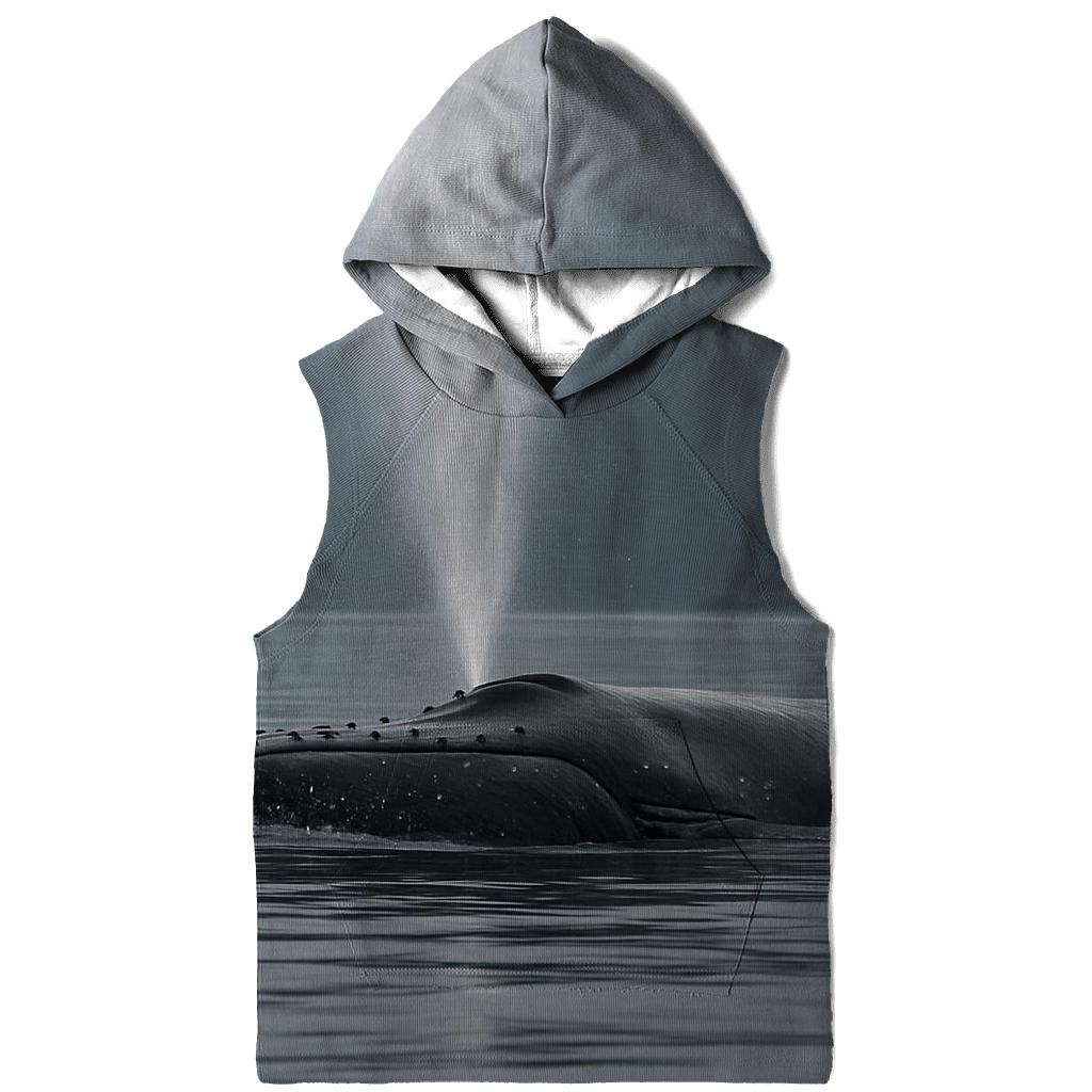 Mist Channel Passage Humpback Whale graphic hoodies