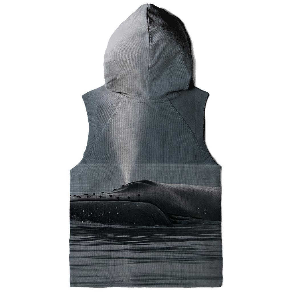 Mist Channel Passage Humpback Whale graphic hoodies