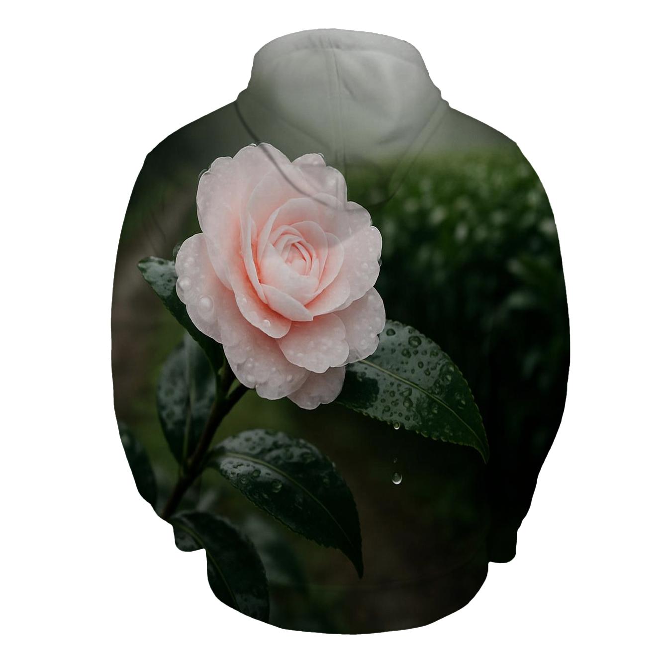 Tea Plantation Camellia Blossom After Rain hoodie designs