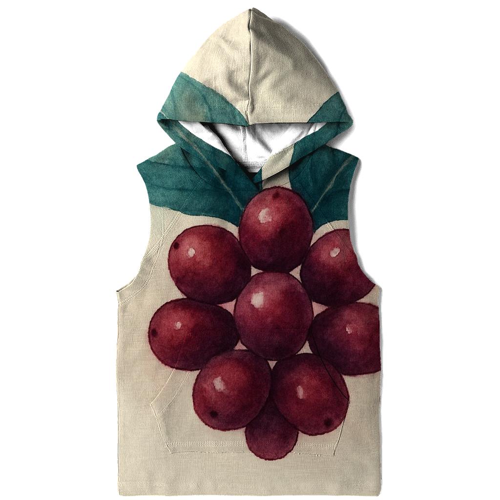 Cherry Leaf Watercolor Crest premium hoodies