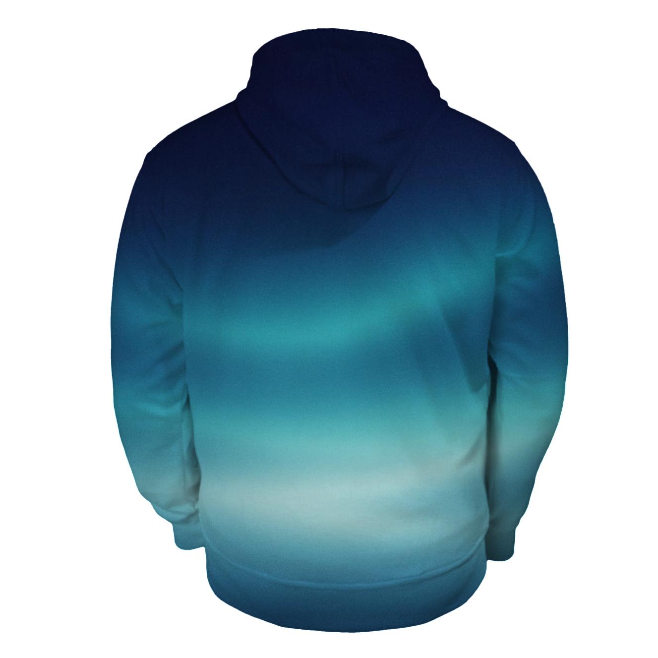 Moonlit Glacier Haze graphic hoodies