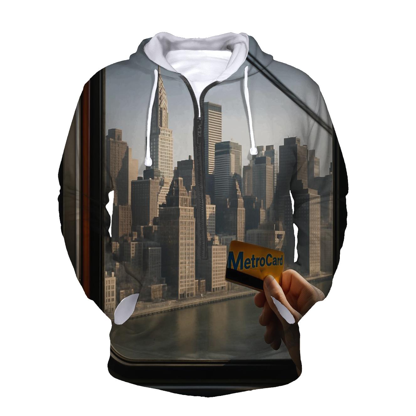 Roosevelt Island Tram Window Frame Of Midtown custom hoodies