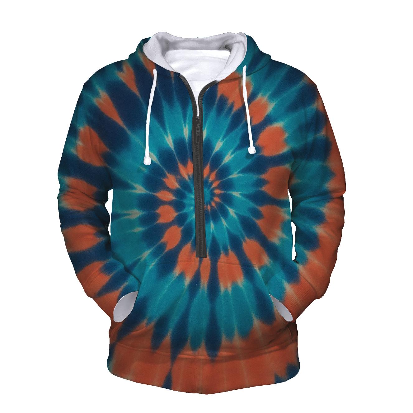 Helix Spiral Overdye Nebula pullover hoodies