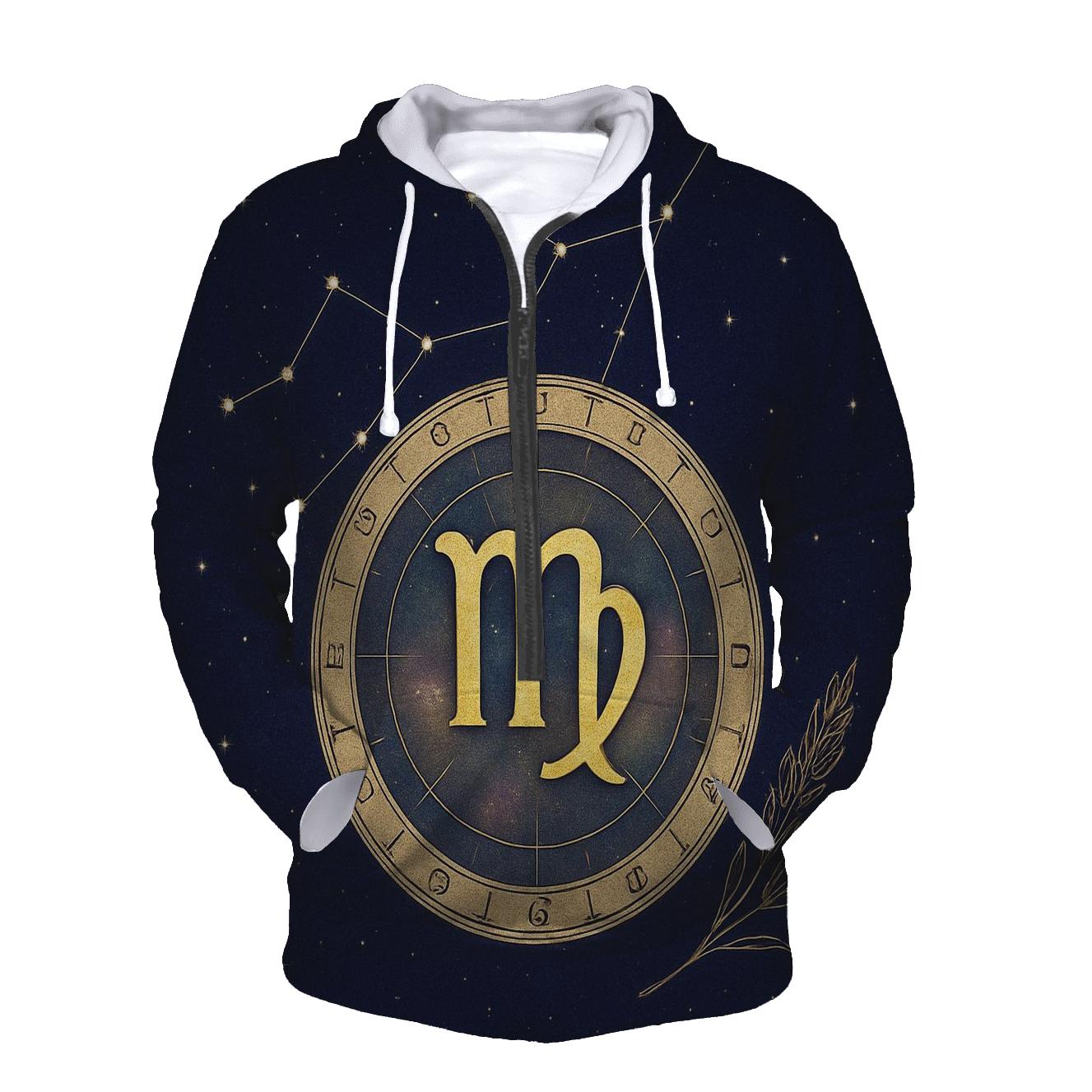 Virgo Wheat Sheaf Celestial Chart heavyweight hoodies