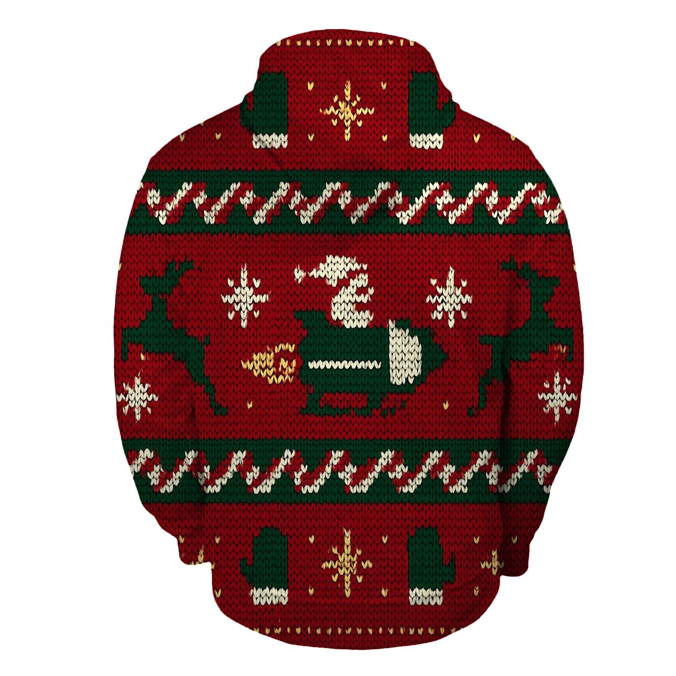 Frosty Rocket Sleigh Bandwork Design hoodie trends