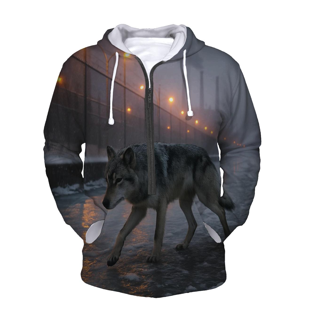 Canal Shadow Patrol In Industrial Winter City hoodie trends