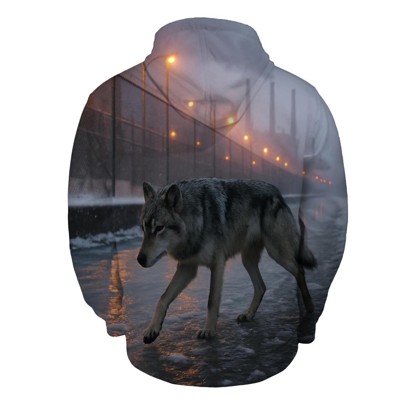 Canal Shadow Patrol In Industrial Winter City hoodie trends