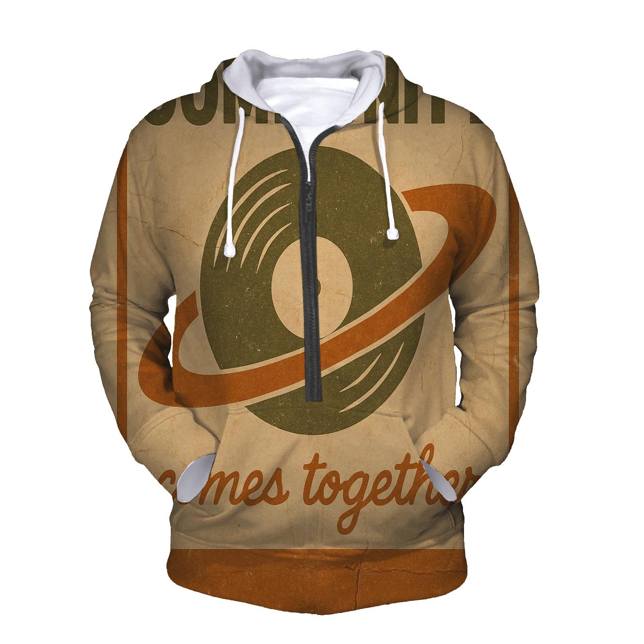 Faded Seventies Vinyl Astronomy Club Poster hoodie designs