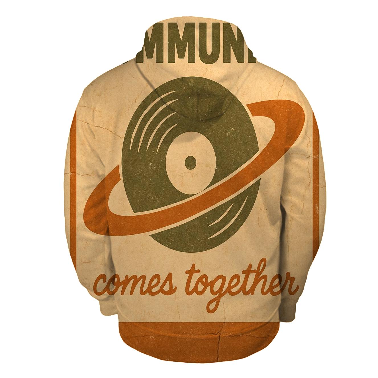 Faded Seventies Vinyl Astronomy Club Poster hoodie designs