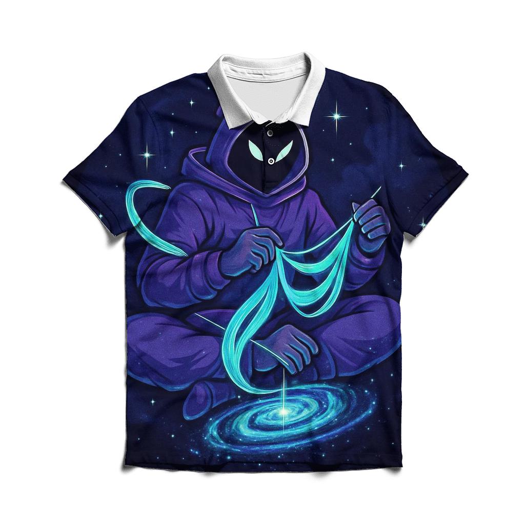 Aurora Loom Of The Star Weaver branded logo polo shirts