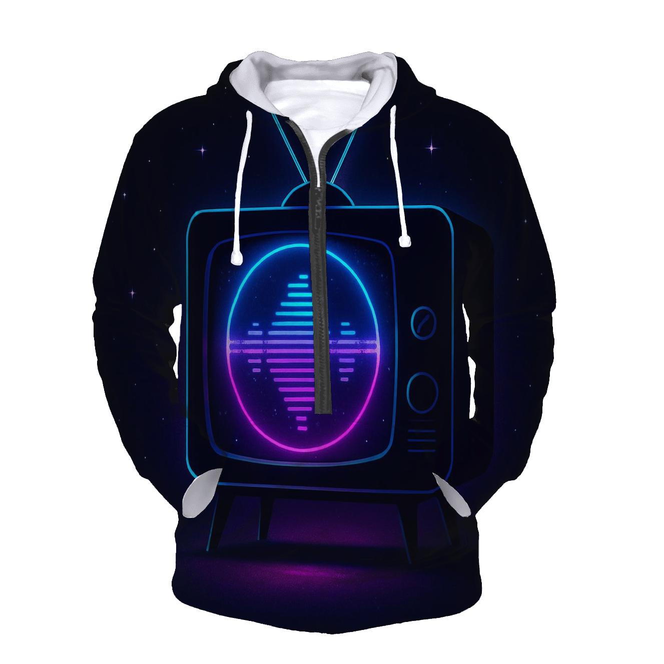 Neon Broadcast Portal hoodie styles