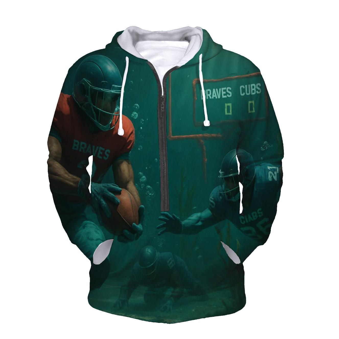 Underwater Kelp Stadium Tackle Battle designer hoodies