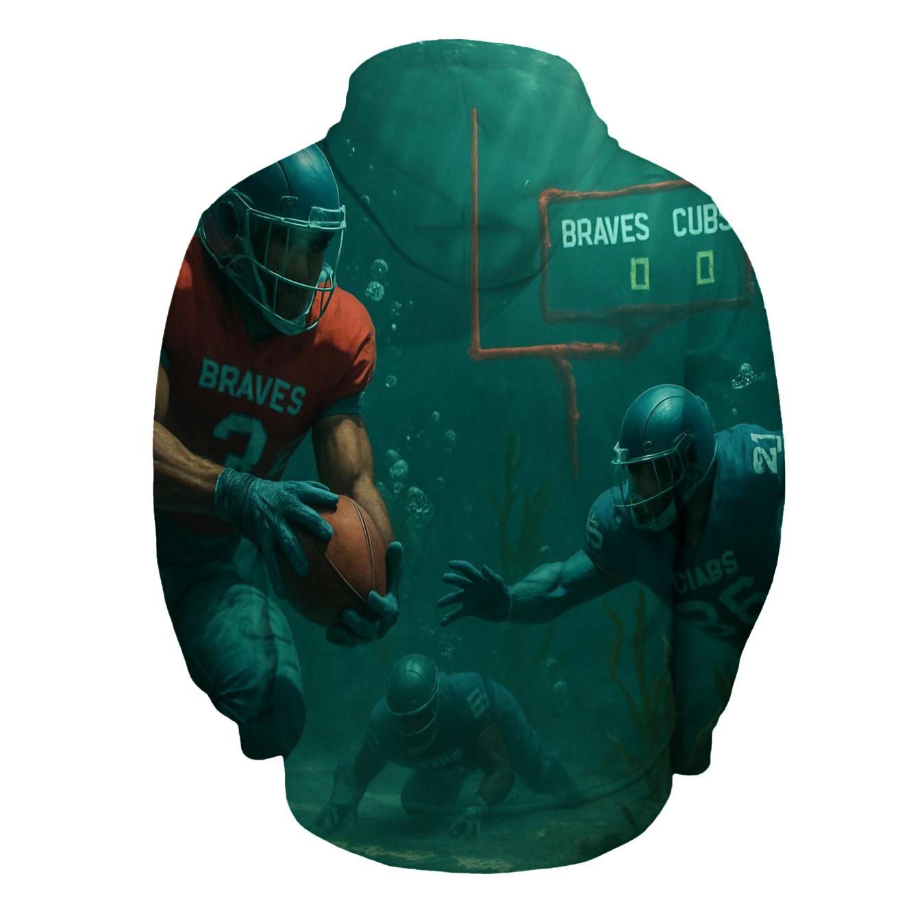 Underwater Kelp Stadium Tackle Battle designer hoodies