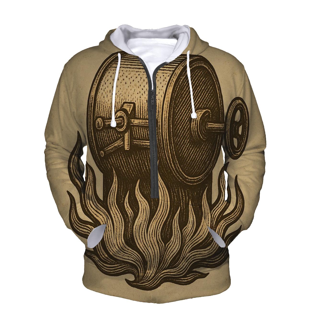 Roaster Flame Etching hoodie designs