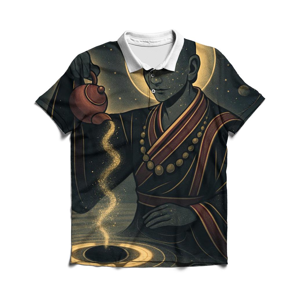 Black Hole Tea Ceremony classic pique polos