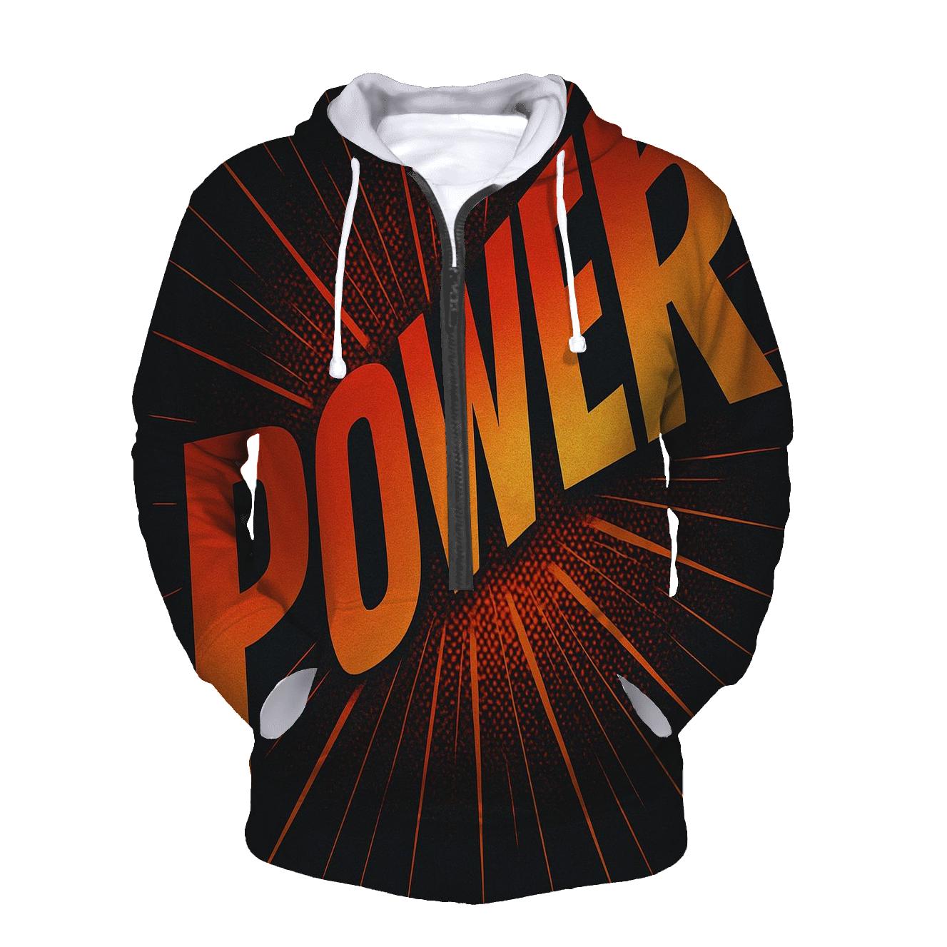 Solar Flare Typography Burst custom hoodies