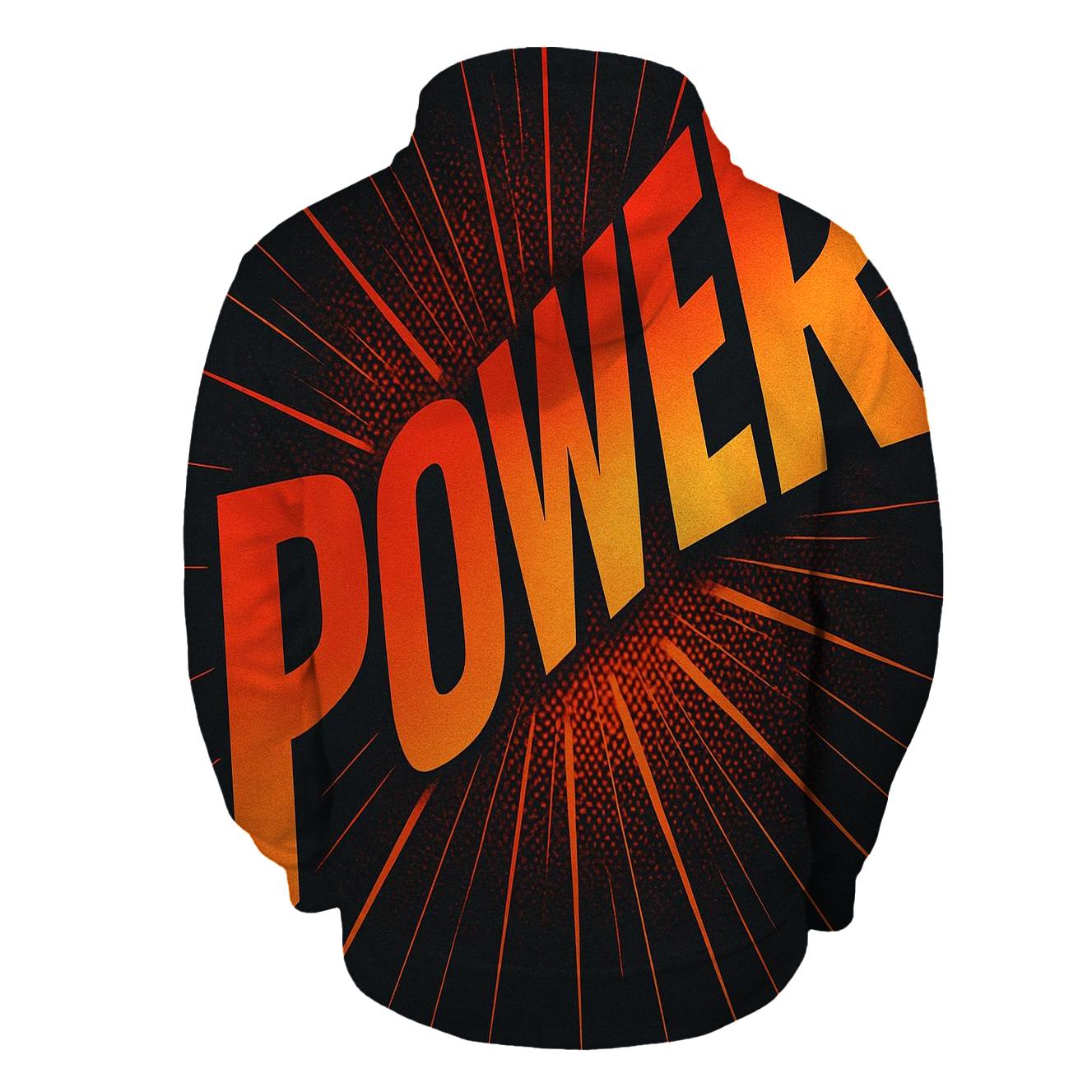 Solar Flare Typography Burst custom hoodies