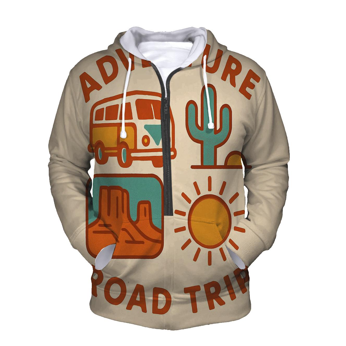 Sunbaked Desert Camper Badges lightweight hoodies