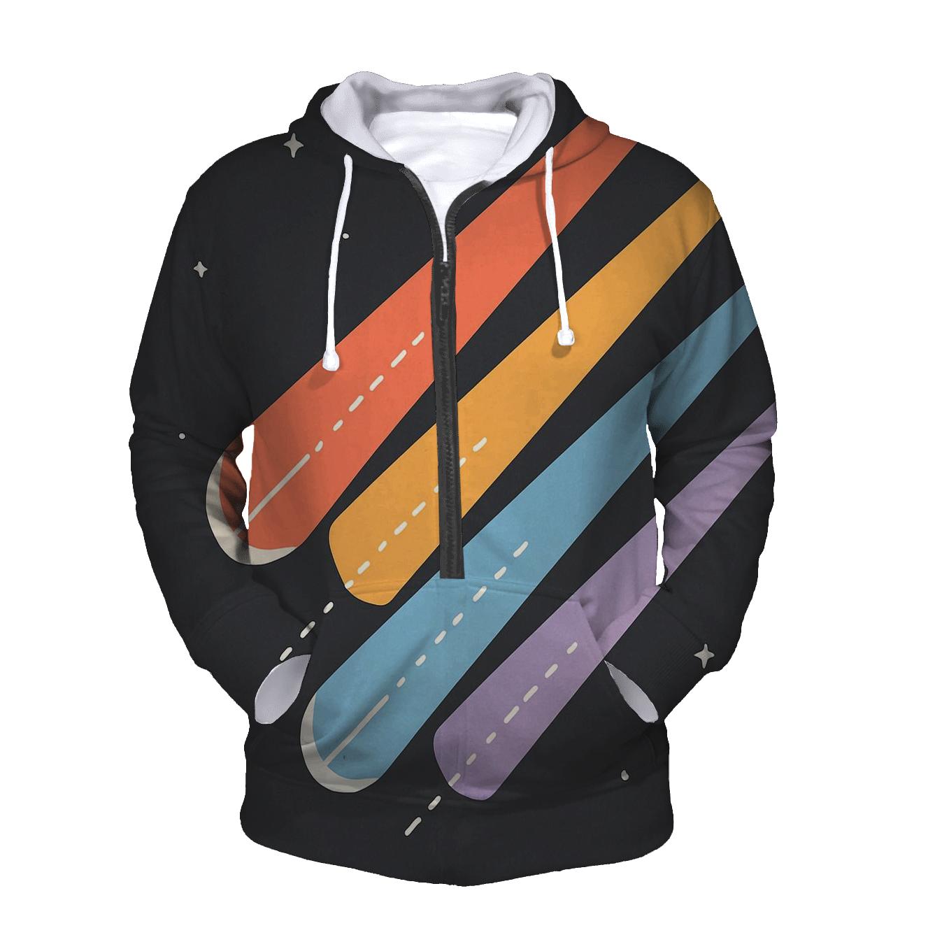 Comet Trail Overprint Parade hoodie styles