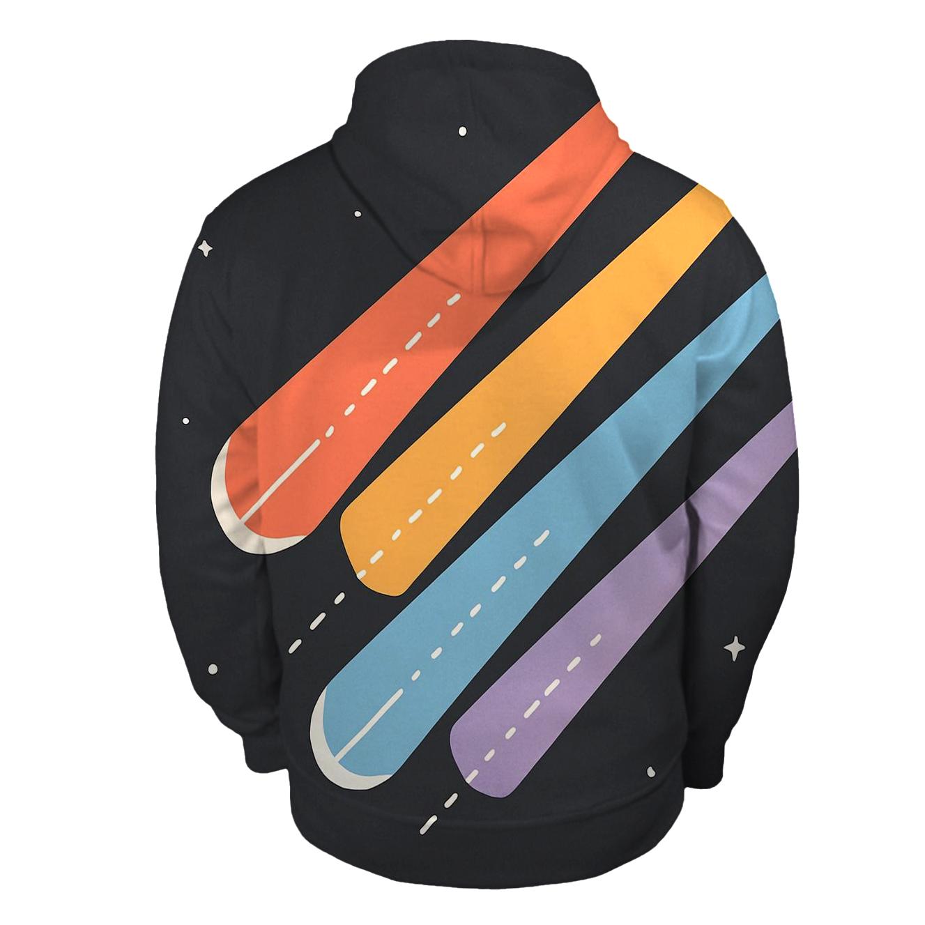 Comet Trail Overprint Parade hoodie styles