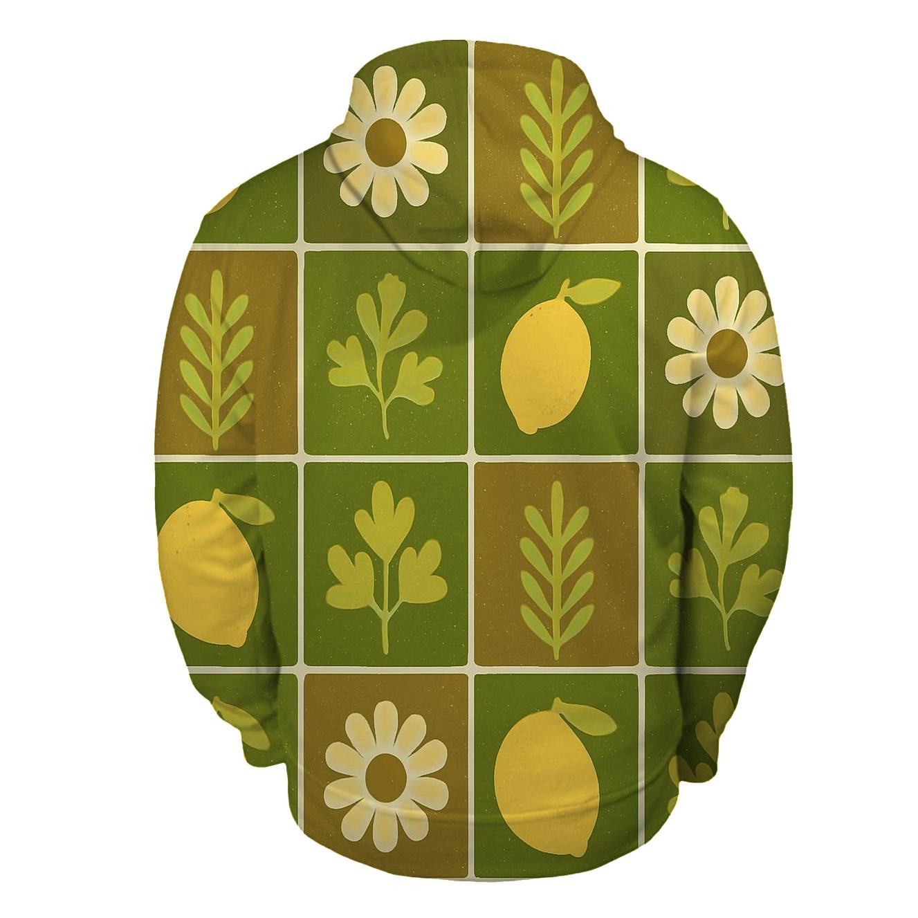 Funky Kitchen Tile Botanicals heavyweight hoodies