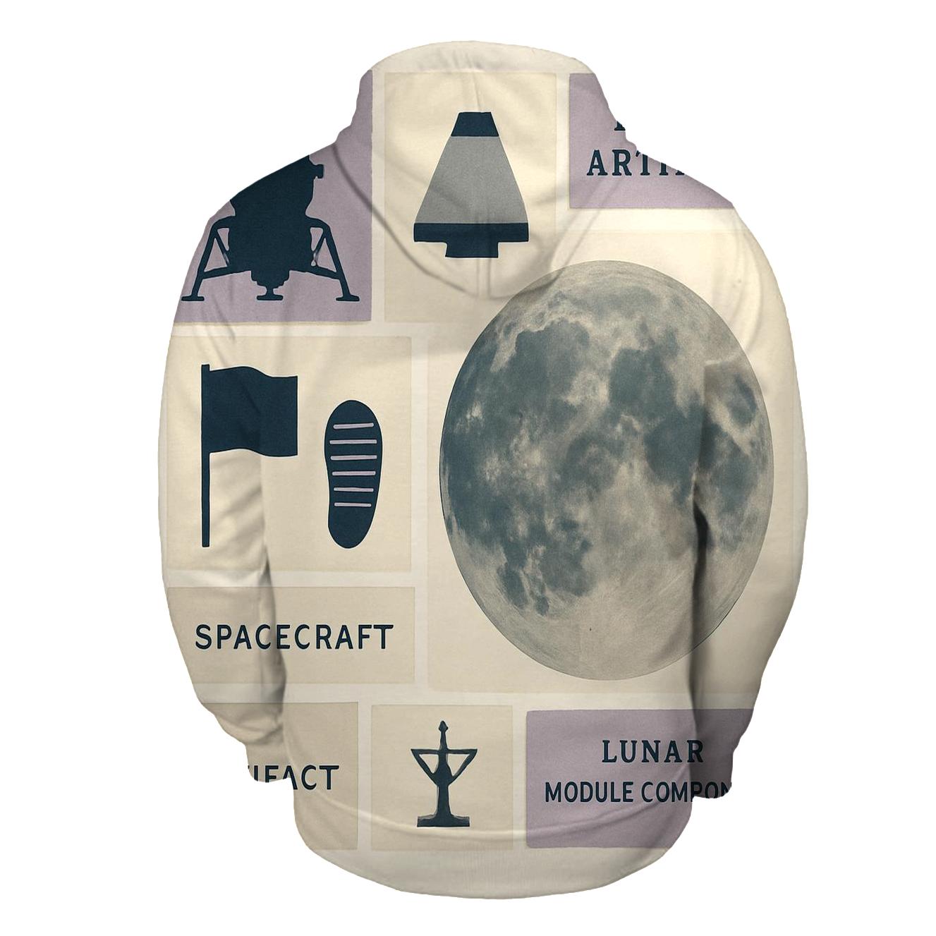 Lunar Museum Collage Grid lightweight hoodies