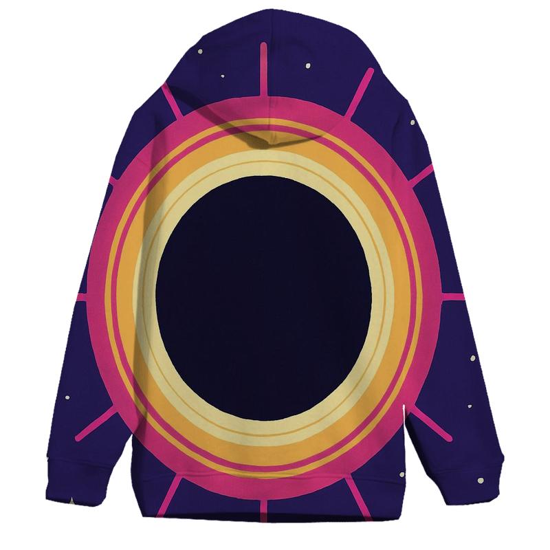 Eclipse Corona Lattice embroidered hoodies
