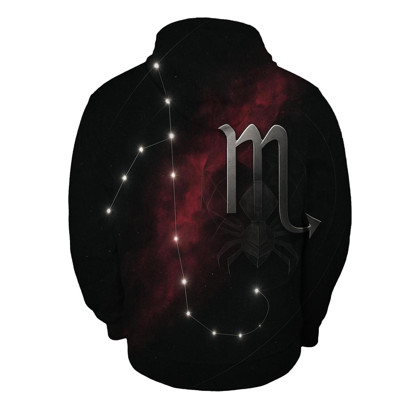 Scorpio Stinger Nebula Sigil embroidered hoodies