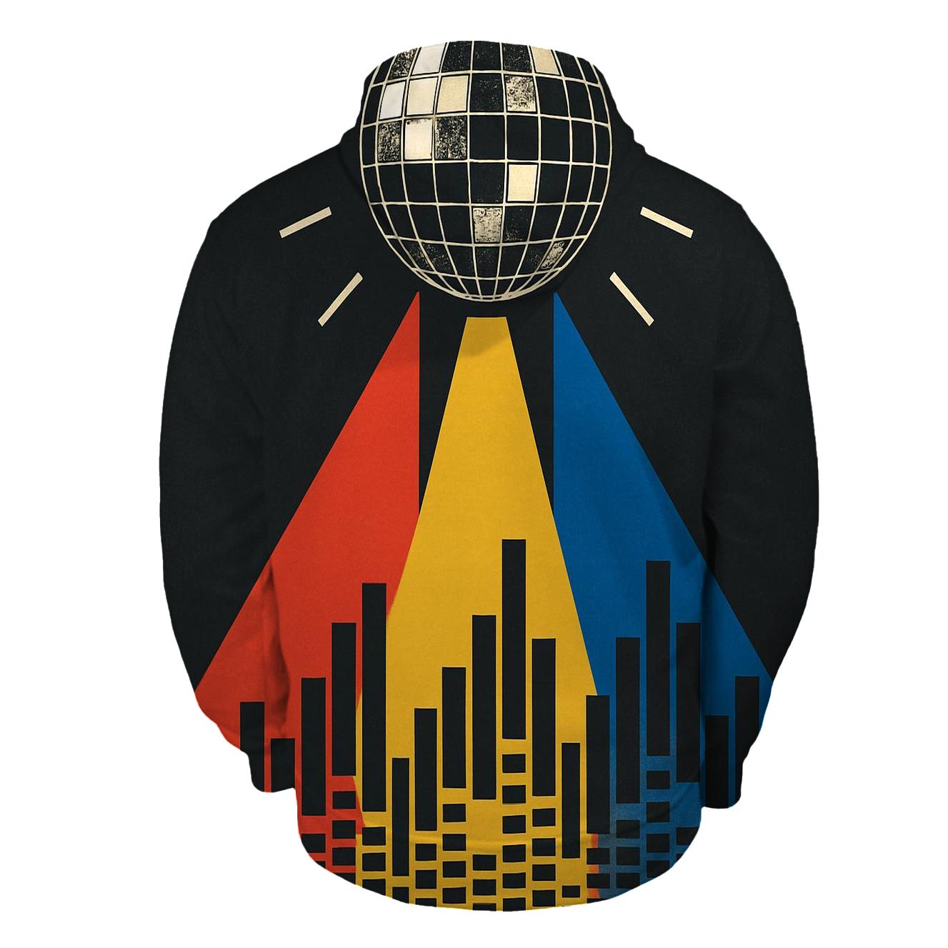 Disco Prism Skyline designer hoodies