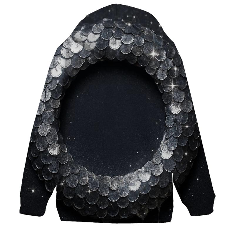Sequin Eclipse Orbit embroidered hoodies