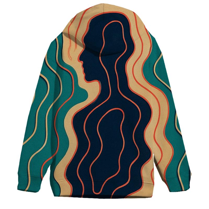 Chromatic Topographic Mirage hoodie styles