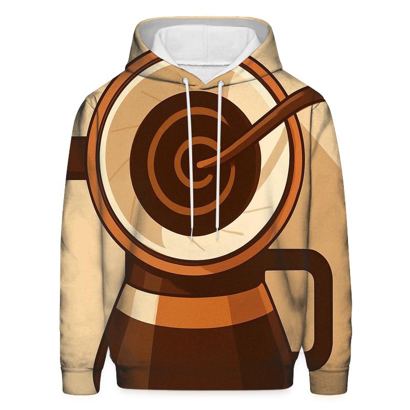 Copper Pour Over Glow zip-up hoodies