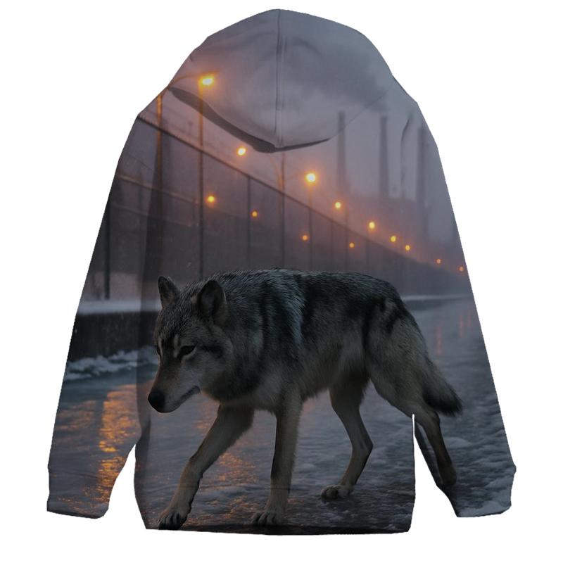 Canal Shadow Patrol In Industrial Winter City hoodie trends