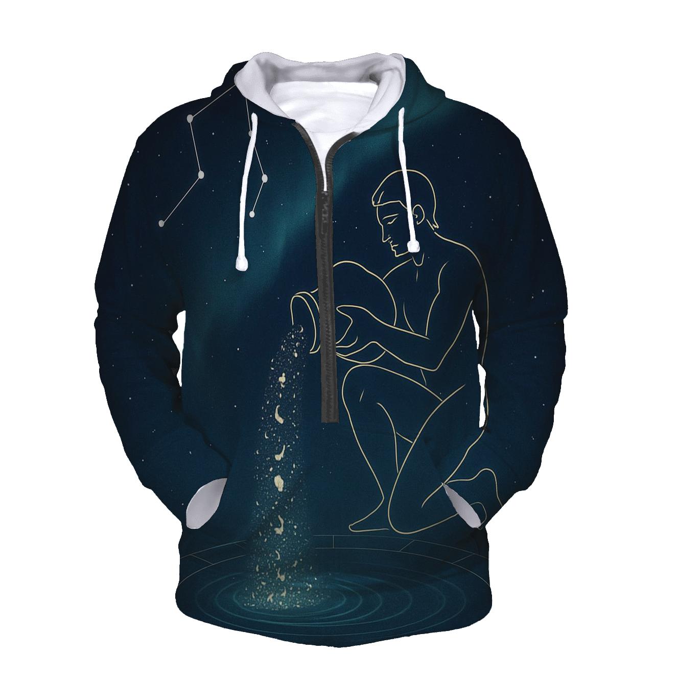 Aquarius Water Bearer Star Pour premium hoodies