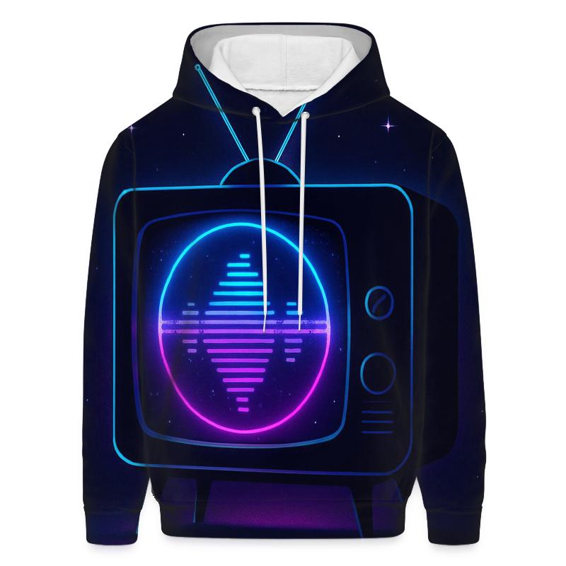 Neon Broadcast Portal custom hoodies