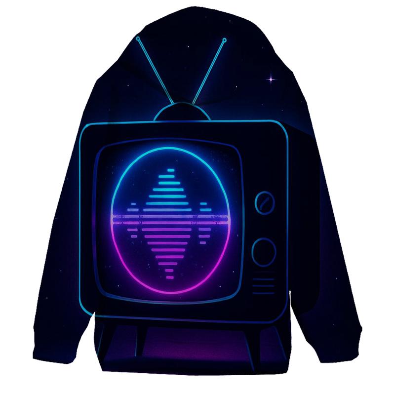 Neon Broadcast Portal custom hoodies