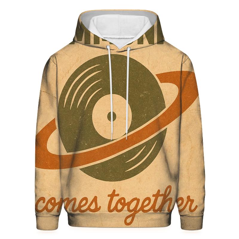 Faded Seventies Vinyl Astronomy Club Poster graphic hoodies