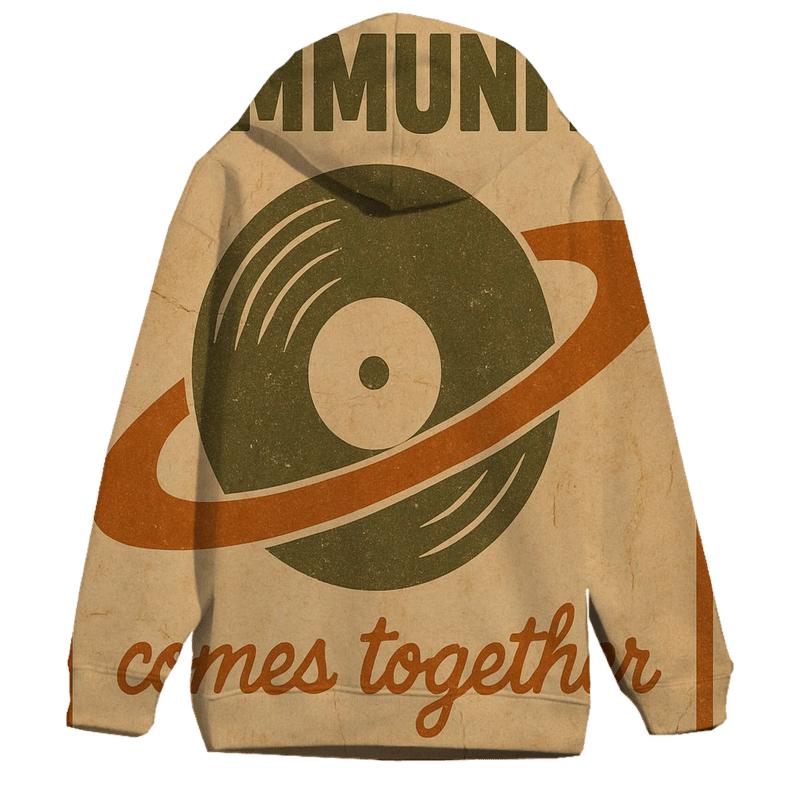 Faded Seventies Vinyl Astronomy Club Poster graphic hoodies