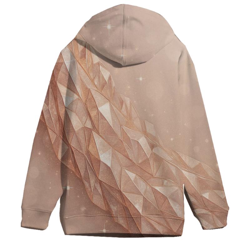 Rose Gold Crystal Veil graphic hoodies